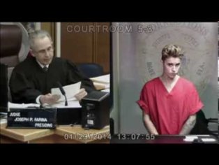 Justin Bieber eyes change in court (Original footage) SMFH - YouTube