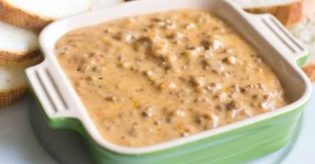 Easy Hamburger Dip with Real Cheese - COOKtheSTORY
