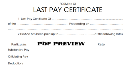LPC Form - Last Pay Certificate (LPC) Form Download PDF Format - Pro News