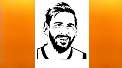 how to do Messi drawing black and white | messi drawing | lionel messi drawing | lionel messi sketch - YouTube