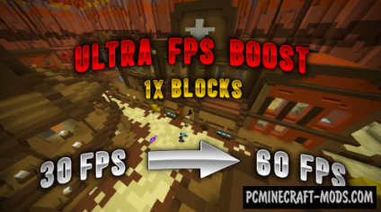 Ultra FPS Booster 1x Resource Pack For Minecraft 1.19.2, 1.18.2 | PC Java Mods