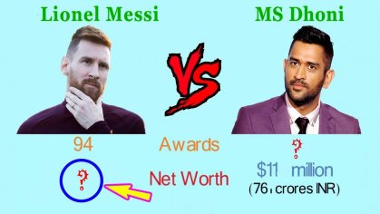 Lionel Messi Vs MS Dhoni Comparison - YouTube