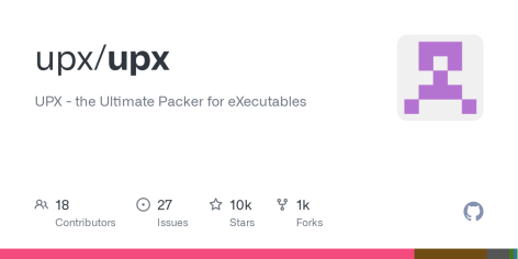 GitHub - upx/upx: UPX - the Ultimate Packer for eXecutables