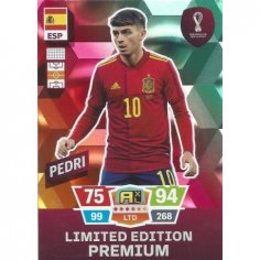 Offer Soccer Cards Pedri Premium Limited Edition Adrenalyn XL Qatar 2022