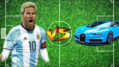 Lionel Messi vs Bugatti | Fight Football - YouTube