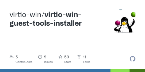 GitHub - virtio-win/virtio-win-guest-tools-installer