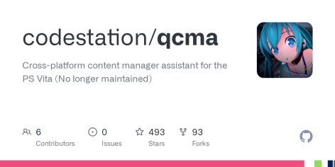 GitHub - codestation/qcma: Cross-platform content manager assistant for the PS Vita (No longer maintained)