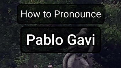 How to Pronounce Pablo Gavi (Spanish Footballer) - YouTube