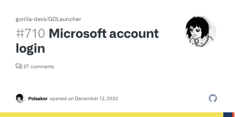 Microsoft account login · Issue #710 · gorilla-devs/GDLauncher · GitHub