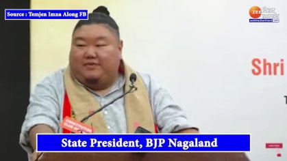 Nagaland minister Temjen gave such a speech on PM Modi and Sanatan Dharma which went viral | नागालैंड के मंत्री तेमजेन ने पीएम मोदी और सनातन धर्म पर दिया ऐसा भाषण जो हो गया वायरल | Zee News Hindi