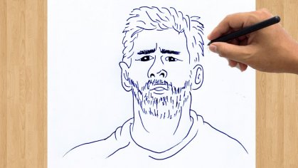 How to Draw Lionel Messi Easy Step by Step Drawing Tutorial - YouTube