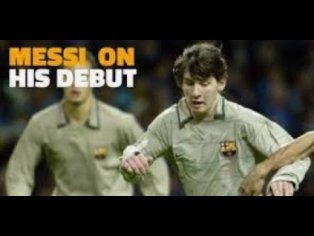 Lionel Messi DEBUT - First match for FC Barcelona (UCL 2003/2004) - YouTube