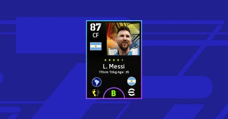 Lionel Messi eFootball 2022 Stats