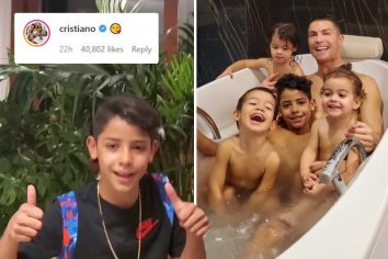 Cristiano Ronaldo Jr, 9, opens Instagram account with message in FOUR languages… and already has almost 900k followers – The US Sun | The US Sun