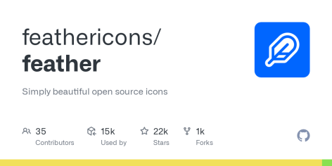GitHub - feathericons/feather: Simply beautiful open source icons