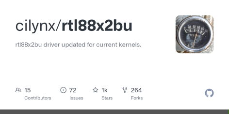 GitHub - cilynx/rtl88x2bu: rtl88x2bu driver updated for current kernels.