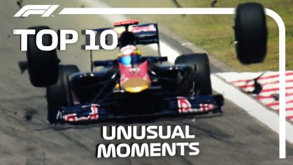 Top 10 Unusual Moments in F1 - YouTube