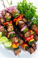 Steak Kabobs - BEST Kabob Recipe with Marinade! - Kristine's Kitchen