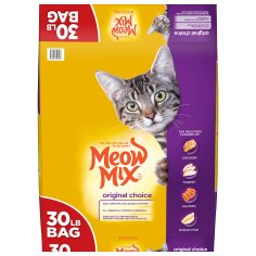 Meow Mix Original Choice Dry Cat Food, 30 Pounds - Walmart.com