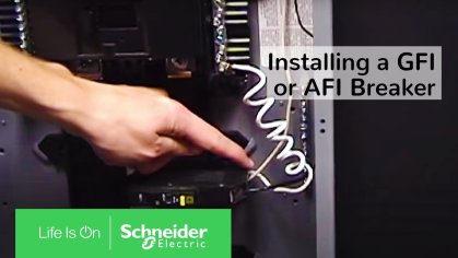 Installing a GFI or AFI Breaker | Schneider Electric Support - YouTube