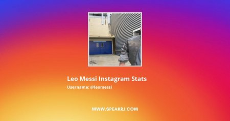 Leo Messi Instagram Followers Statistics / Analytics - SPEAKRJ Stats
