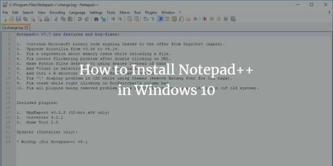 How to Install Notepad++ in Windows 10
