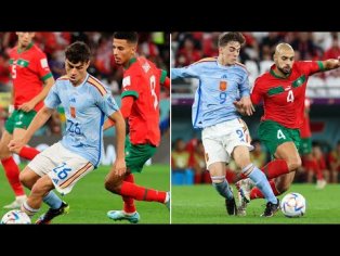 Pablo Gavi and Pedri Gonzalez vs Morocco || World Cup 2022 - YouTube