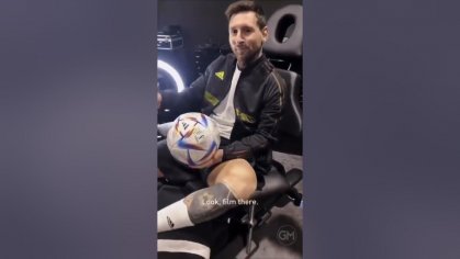 Lionel Messi shares new World Cup tattoo! - YouTube