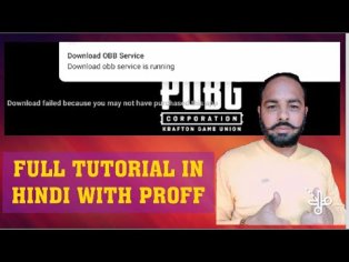 Download OBB service is running pubg mobile problem - YouTube