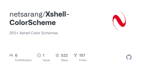 GitHub - netsarang/Xshell-ColorScheme: 250+ Xshell Color Schemes