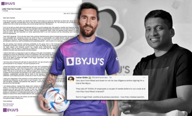 The Internet Is Furious As Byju's Hires Lionel Messi As Brand Ambassador After Firing 2500 Employees - Tech