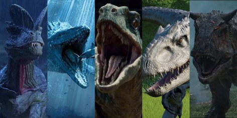 Jurassic Park: The 15 Most Powerful Dinosaurs, Ranked
