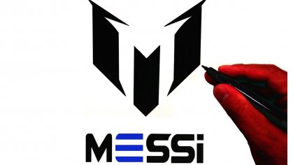 How to Draw the Lionel Messi Logo - YouTube