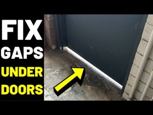 How To Install BOTTOM DOOR SEALS--2 TYPES!! (Keep Out Bugs/Light/Water/Drafts/Sound...DOOR SWEEP!)