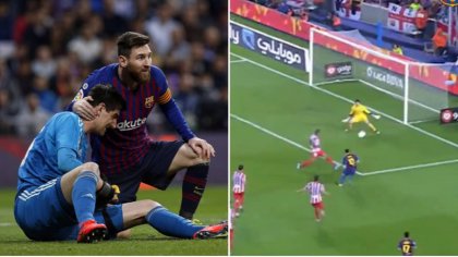 Barcelona's Official Twitter Account Respond To Thibaut Courtois' Lionel Messi Claim With Epic Video - SPORTbible
