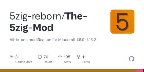 GitHub - 5zig-reborn/The-5zig-Mod: All-in-one modification for Minecraft 1.8.9-1.15.2