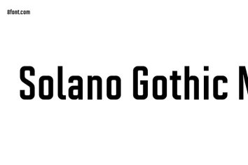 Solano Gothic MVB bold Font Family Download