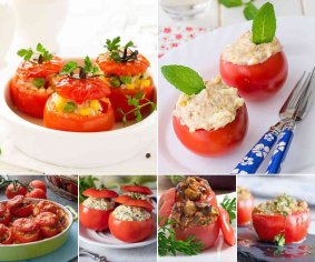 Tomates rellenos (9 recetas de tomates rellenos al horno o fríos) | PequeRecetas
