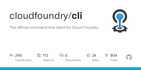 GitHub - cloudfoundry/cli: The official command line client for Cloud Foundry