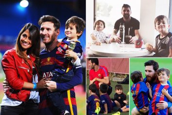 Lionel Messi reveals eldest son Thiago is a 'phenomenon' at football... but Mateo is 'terrible' | The Sun