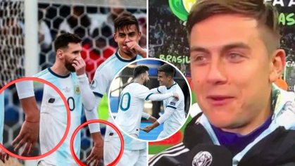 Lionel Messi Gave 'Lucky' Red Ribbon To Paulo Dybala Ahead Of Scoring First Goal For Argentina - SPORTbible