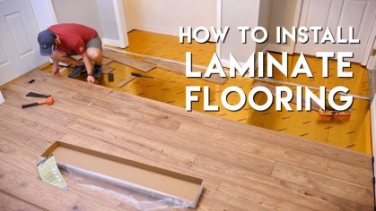 Installing Laminate Flooring For The First Time // Home Renovation - YouTube