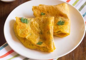 Moong Dal Chilla (Indian Mung Bean Pancake)