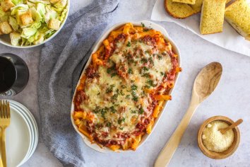 Baked Ziti Recipe With Ground Beef and Sausage Recipe