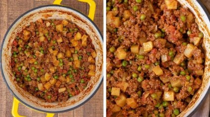Indian Keema Aloo (Ground Beef and Potatoes) Recipe - Dinner, then Dessert