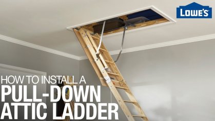 How to Install an Attic Ladder - YouTube