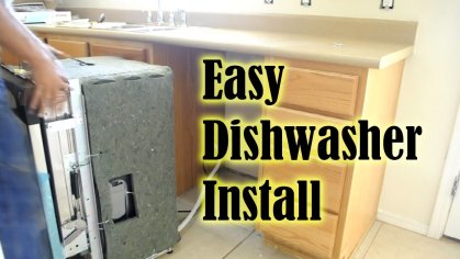 Dishwasher How To Install A Dishwasher in less than 1 hour! How To Replace A Dishwasher - YouTube