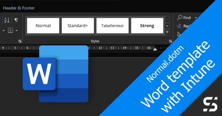Word Standard Template with Intune (Normal.dotm) | scloud