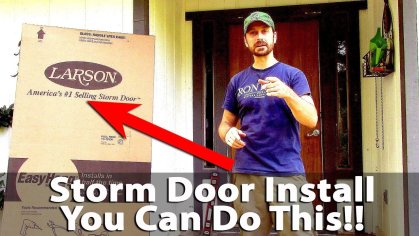 How To Install A Storm Door - Larson EasyHang - DIY (Very Easy)â - YouTube