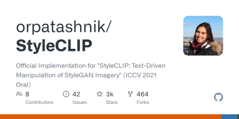 GitHub - orpatashnik/StyleCLIP: Official Implementation for 